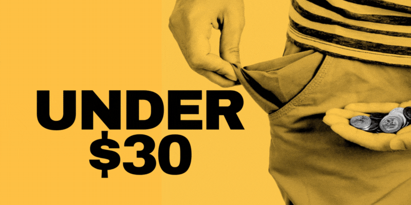 UNDER $30