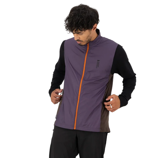 Mons Royale Men's Redwood Wind Vest - Indigo / Cedar