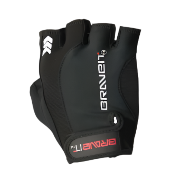 Brave Air Gel Short Finger Gloves Black