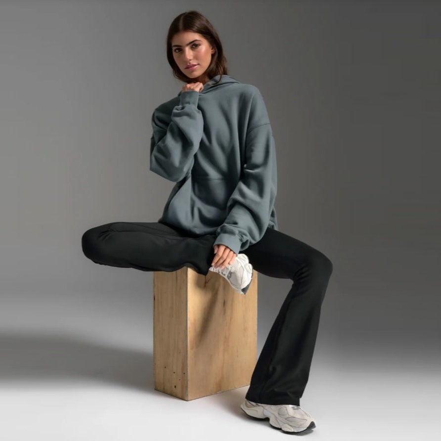 2XU Unisex EZ Oversized Organic Cotton Hoodie - Dark Sage - Large