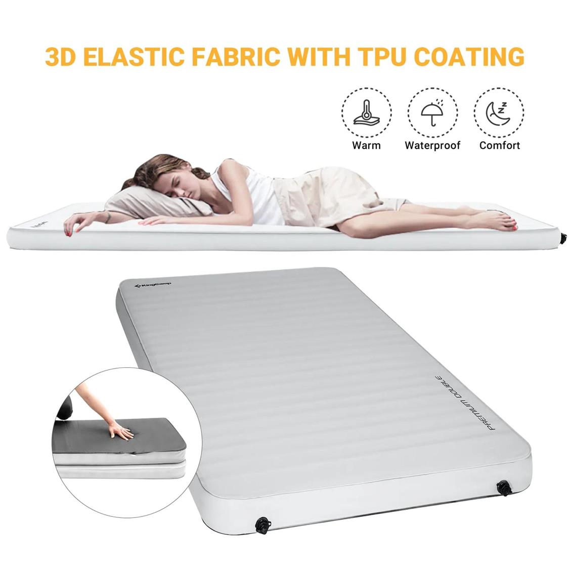 KingCamp Luxury 3D Double Self Inflating Mat (8)