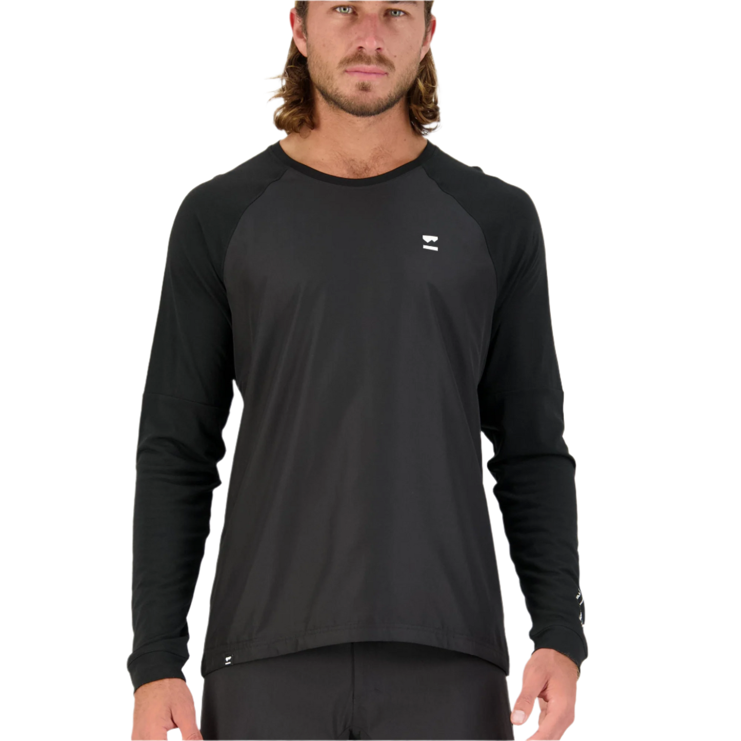Mons Royale Tarn Wind Jersey Black - Medium