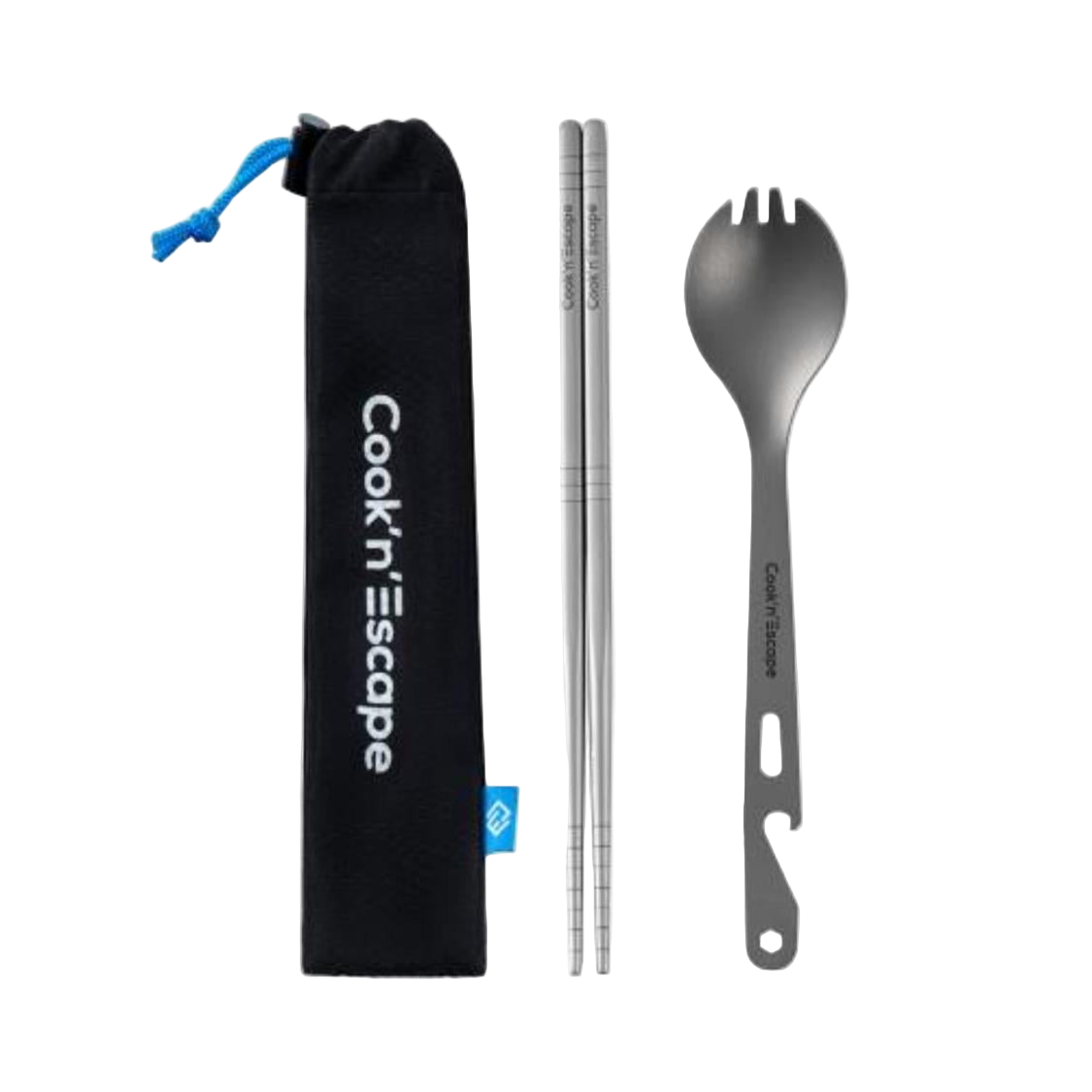 Cook'n'Escape Titanium Spork and chopsticks