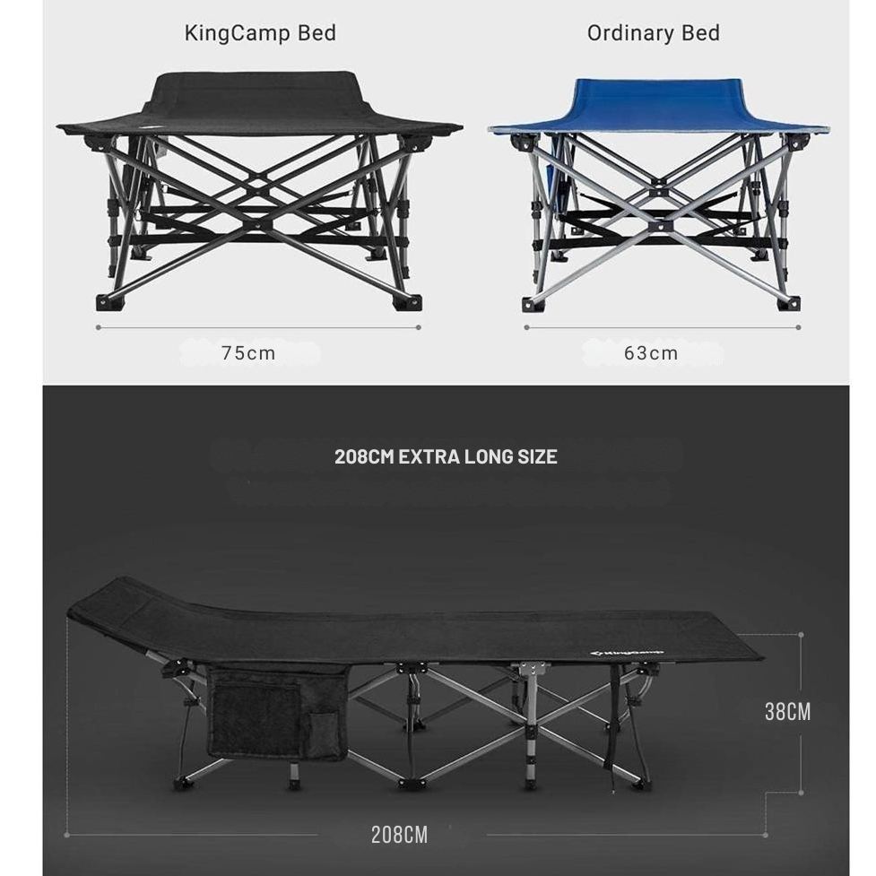 KingCamp XXL Folding Camping Bed Heavy Duty