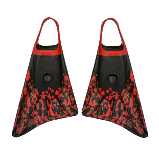 STEALTH S1 SUPREME FINS BLACK/RED - XS (3-4.5US)
