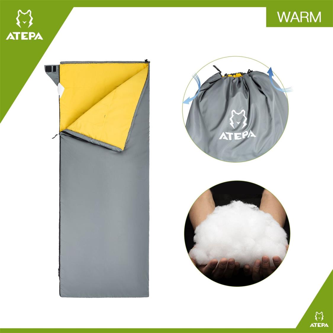 ATEPA LIGHT 1200 Sleeping Bag (4)