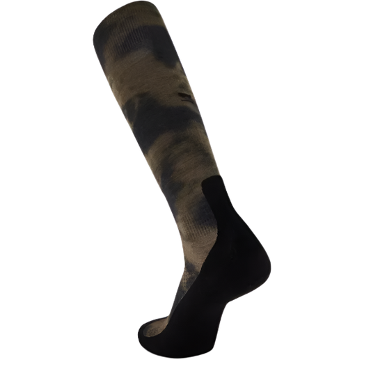 Mons Royale Atlas Snow Sock Unisex Digital Vert Ridge - Small
