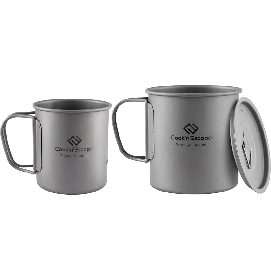 Cook'n'Escape Titanium Cup Set - 300ml+450ml