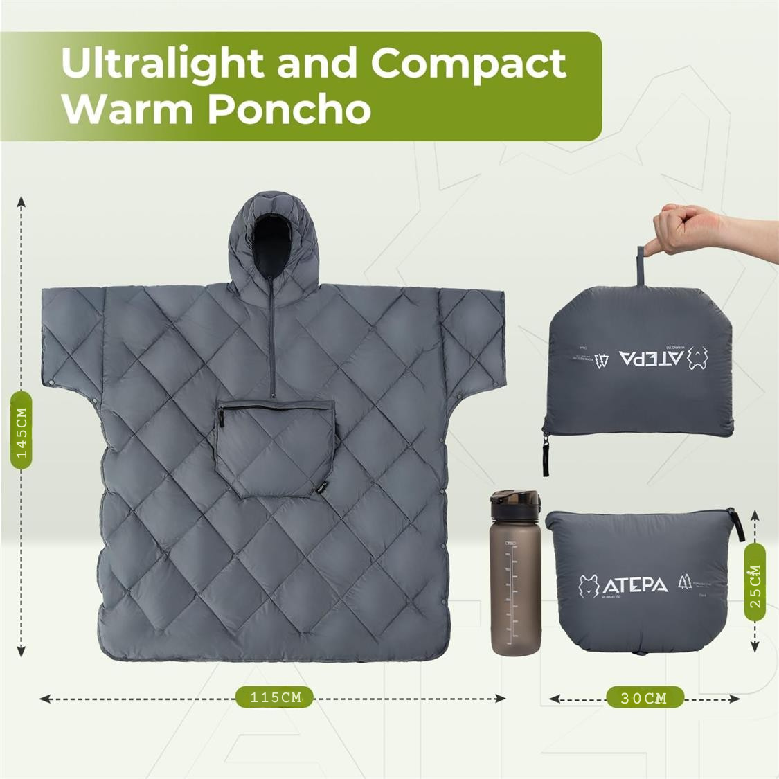 ATEPA MURANO 350 Honcho Poncho Grey