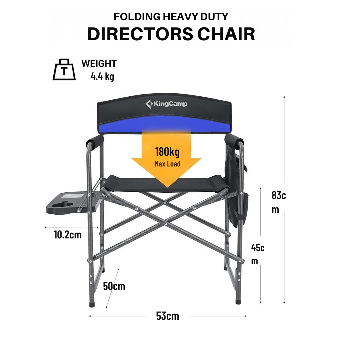 KingCamp Director Camping Chair Twin Pack
