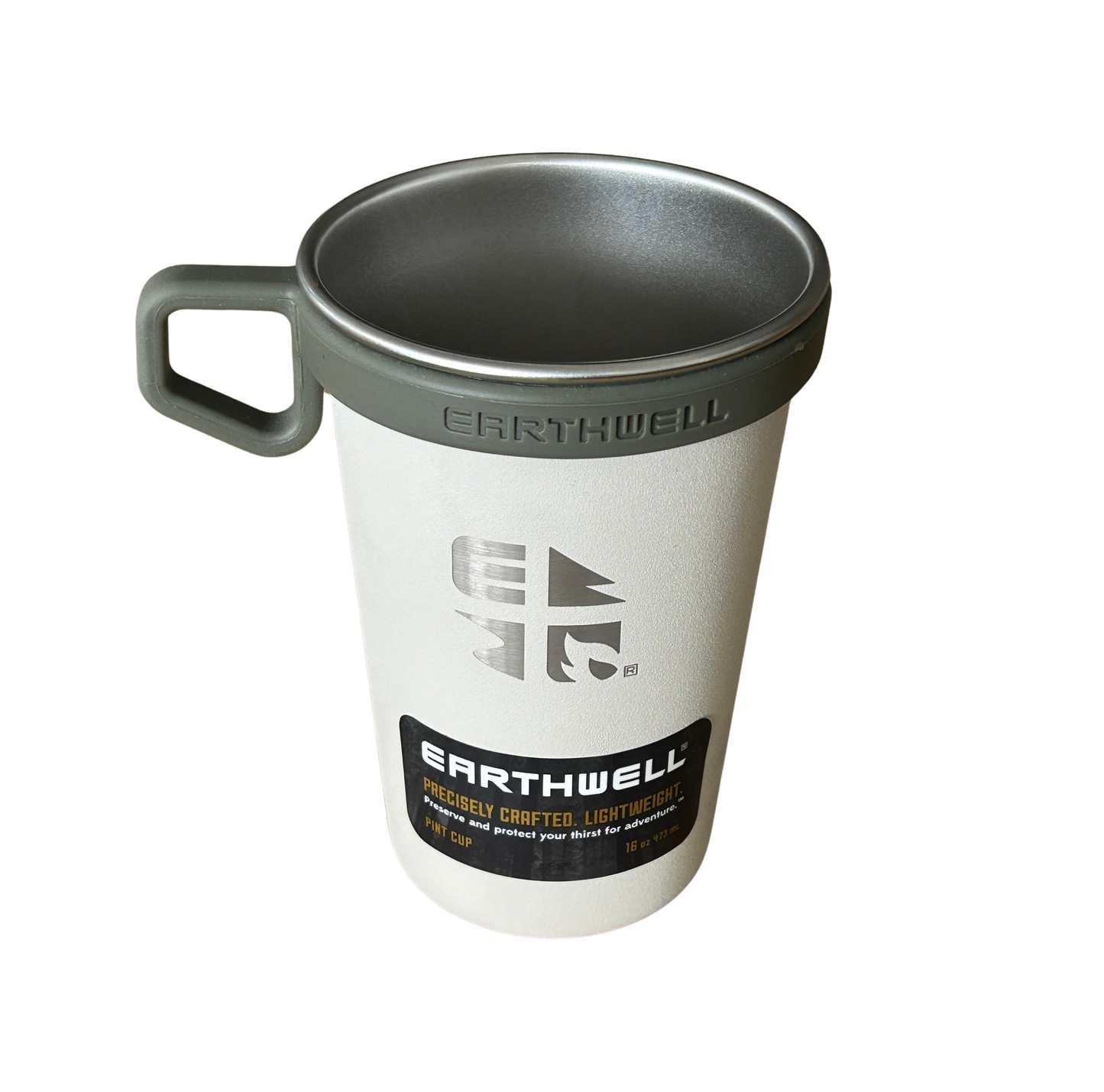 Earthwell Pint Cup 470ml - Four Pack with Free Cup Holders