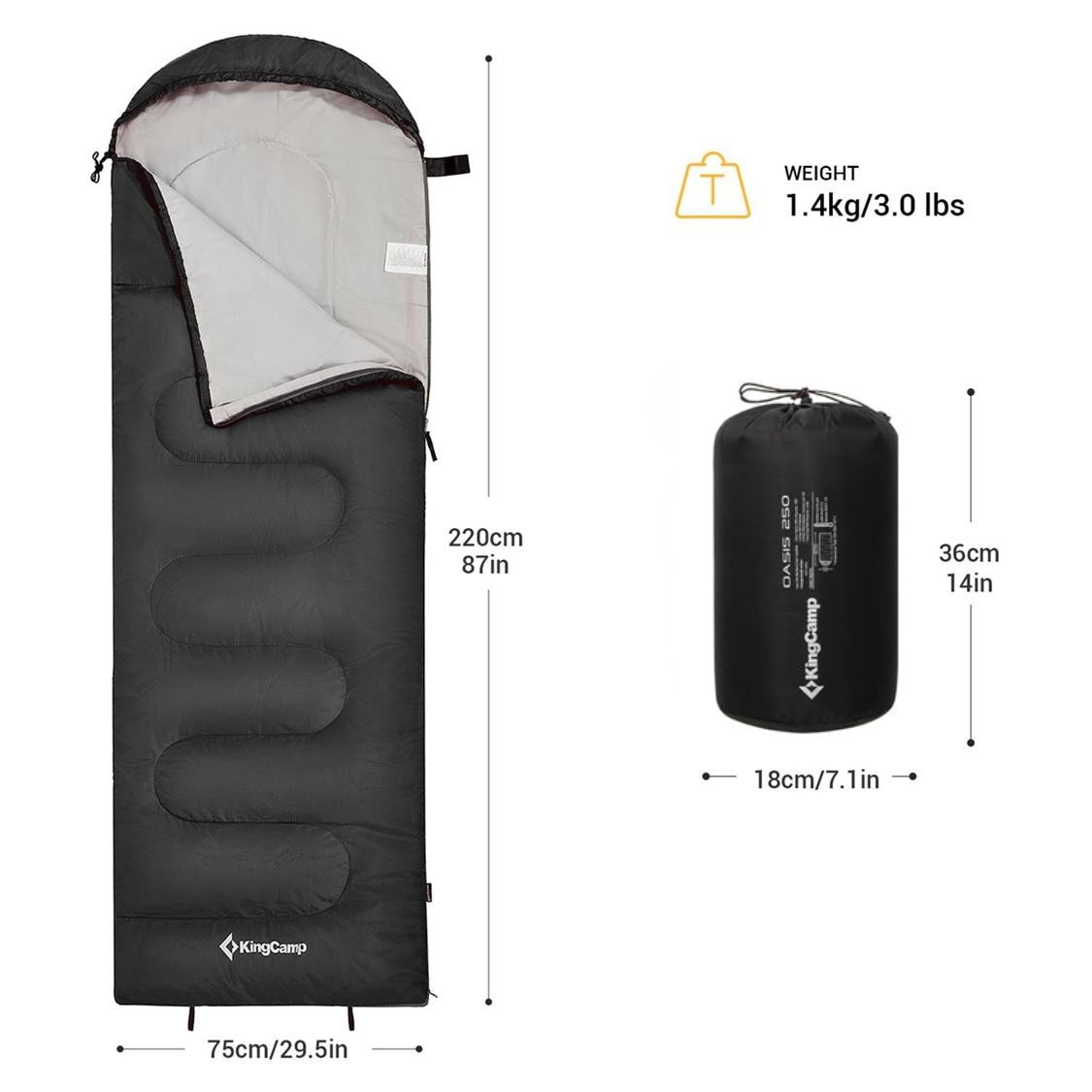 KingCamp Oasis 250 Sleeping Bag