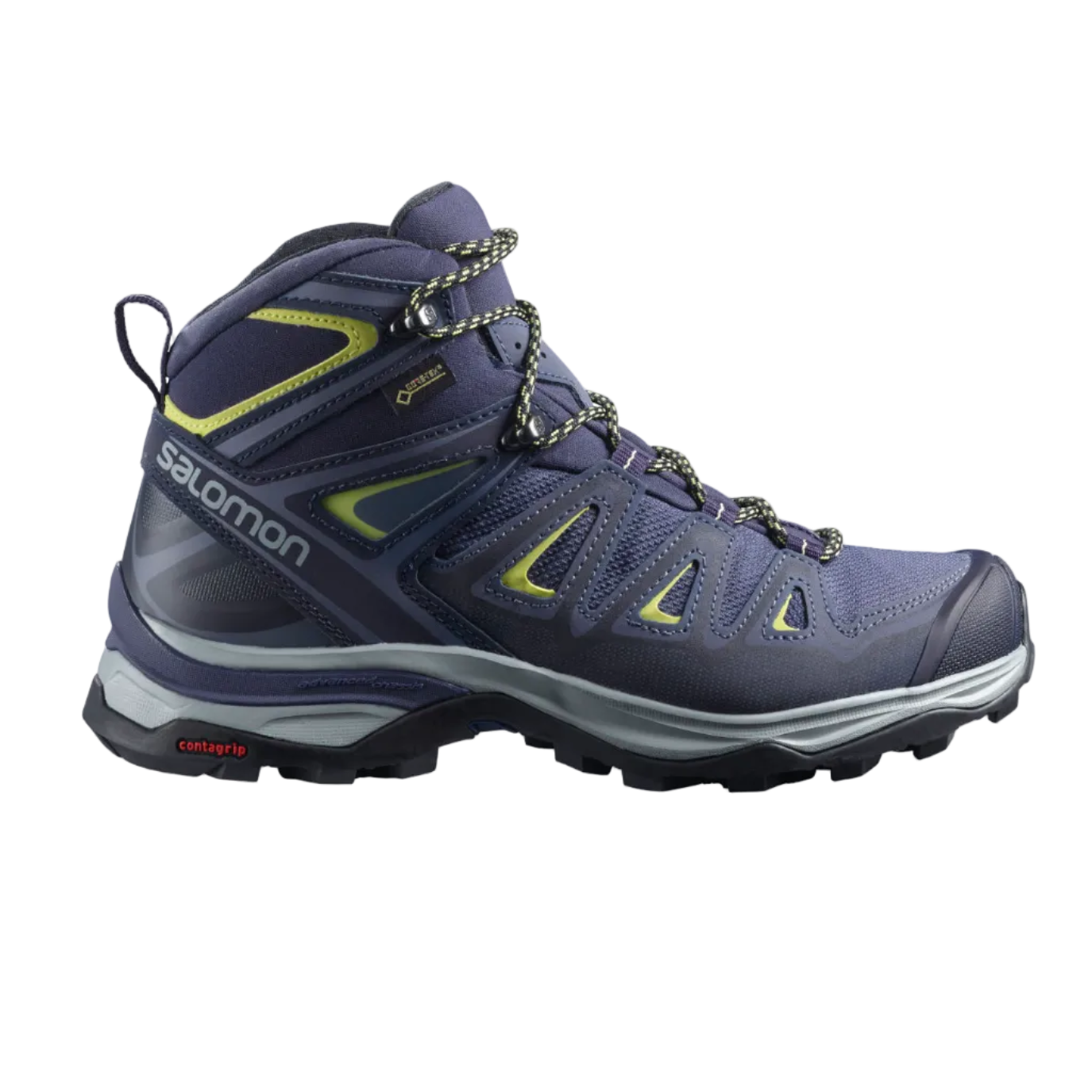 Salomon X ULTRA MID 3 GTX Women's Shoe - CROWN BLUE/EWING LUES/SUNNY LIME-5.5