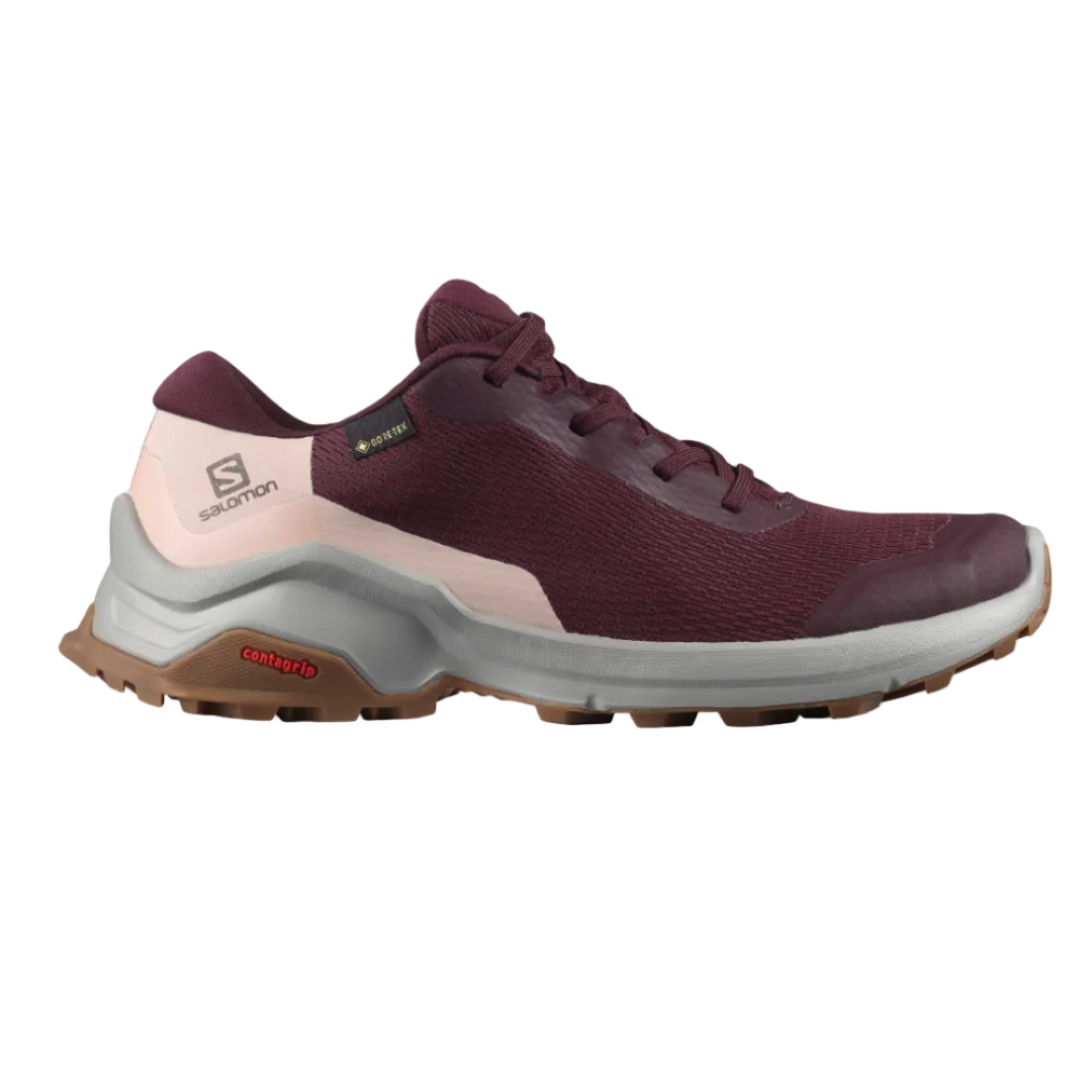 Salomon X Reveal Gtx Women's Shoe-Winetasting/Alloy/Peachy Keen-5.5