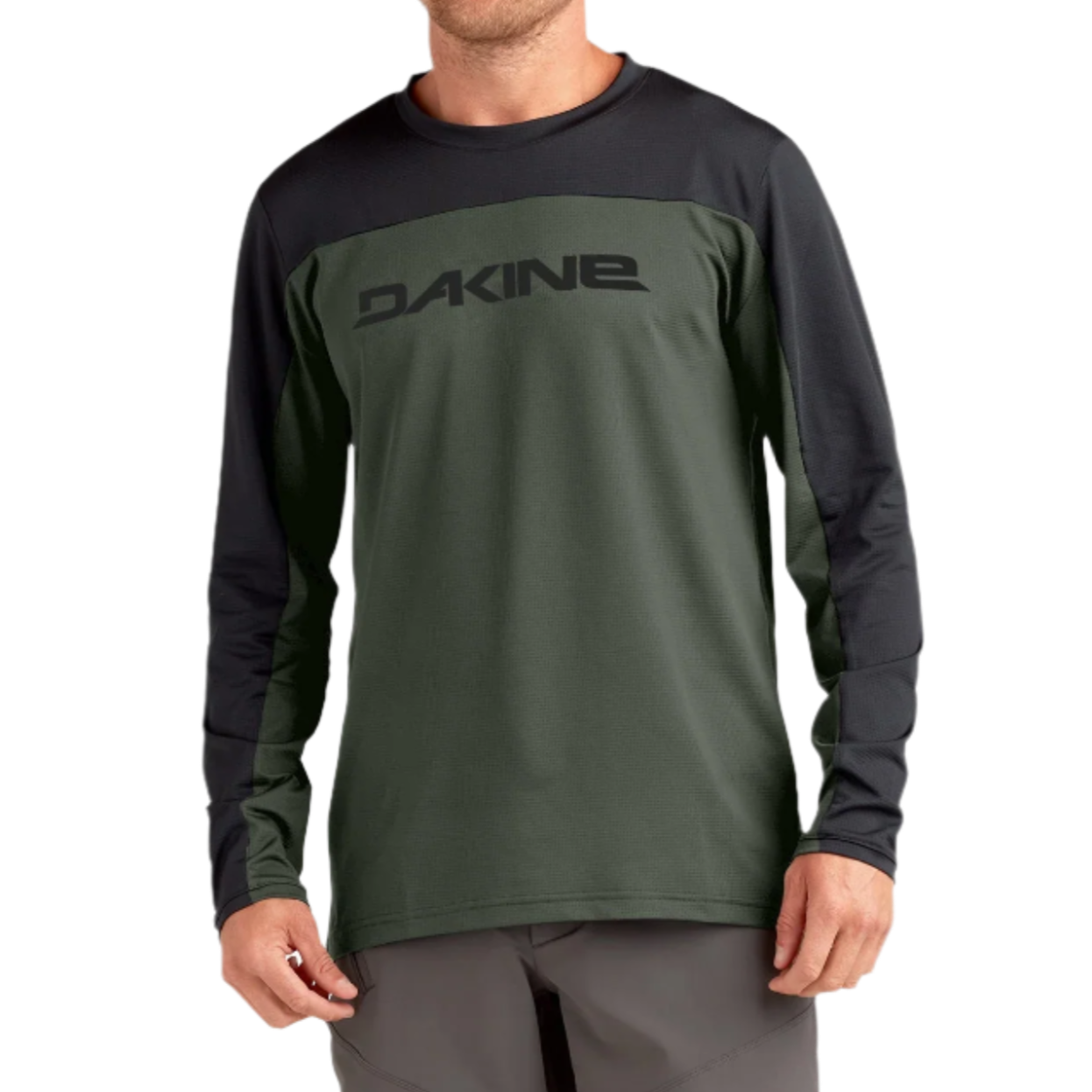 Dakine Syncline LS Men's Bike Jersey Peat Green
