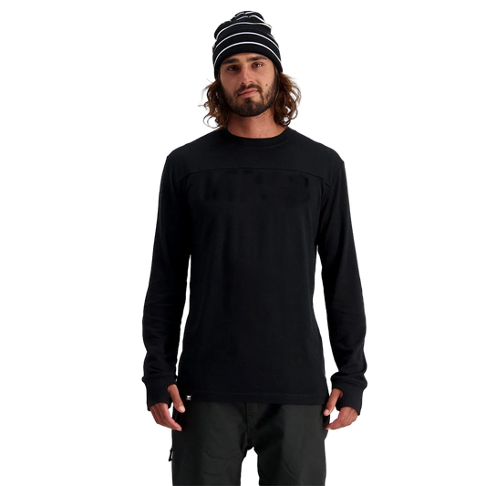 Mons Royale Unisex Yotei Merino Long Sleeve - Black