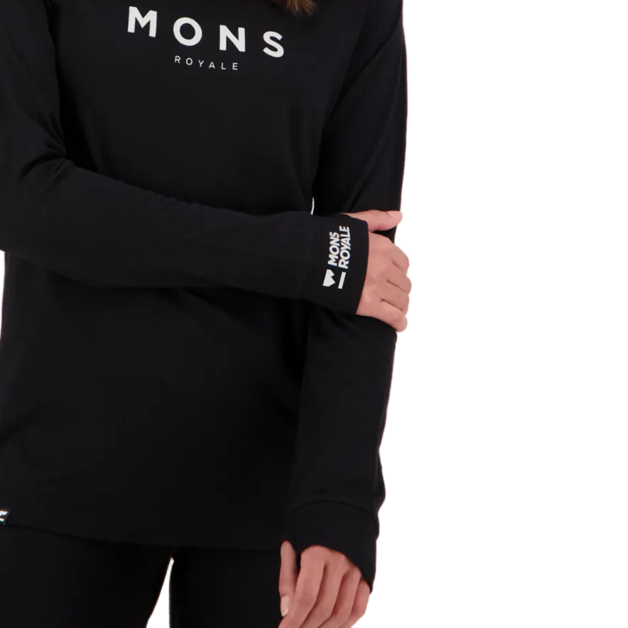 Mons Royale Womens Yotei Merino L/S Black