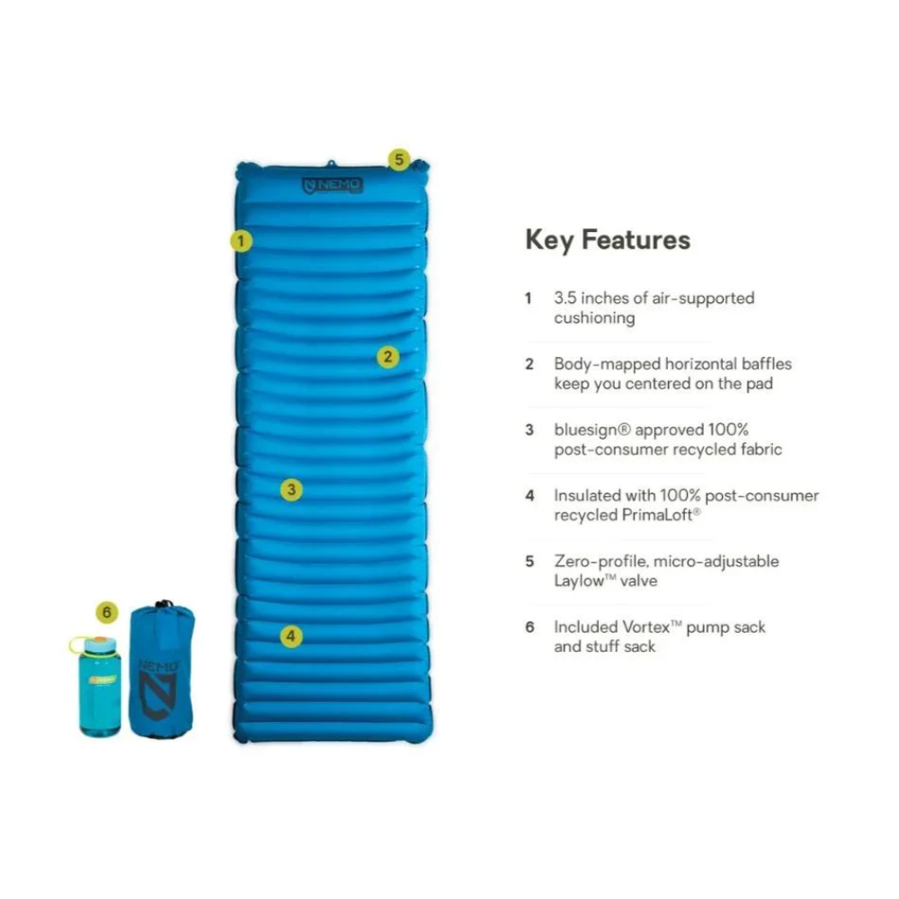 Nemo Sleeping Pad - Quasar 3D Insulated - Two Sizes