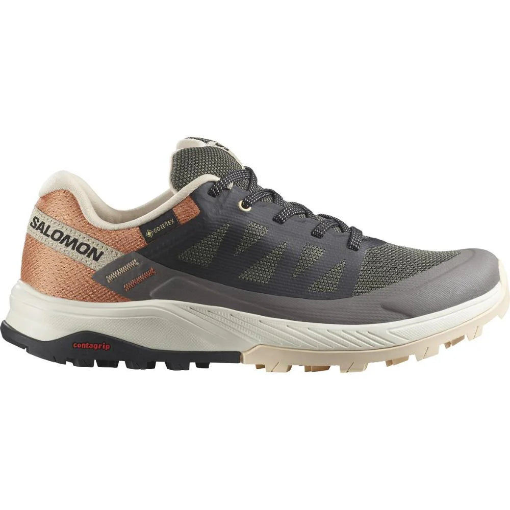 Salomon Outrise Gtx Womens Shoe Magnet Black / Coral Gold - 5.5