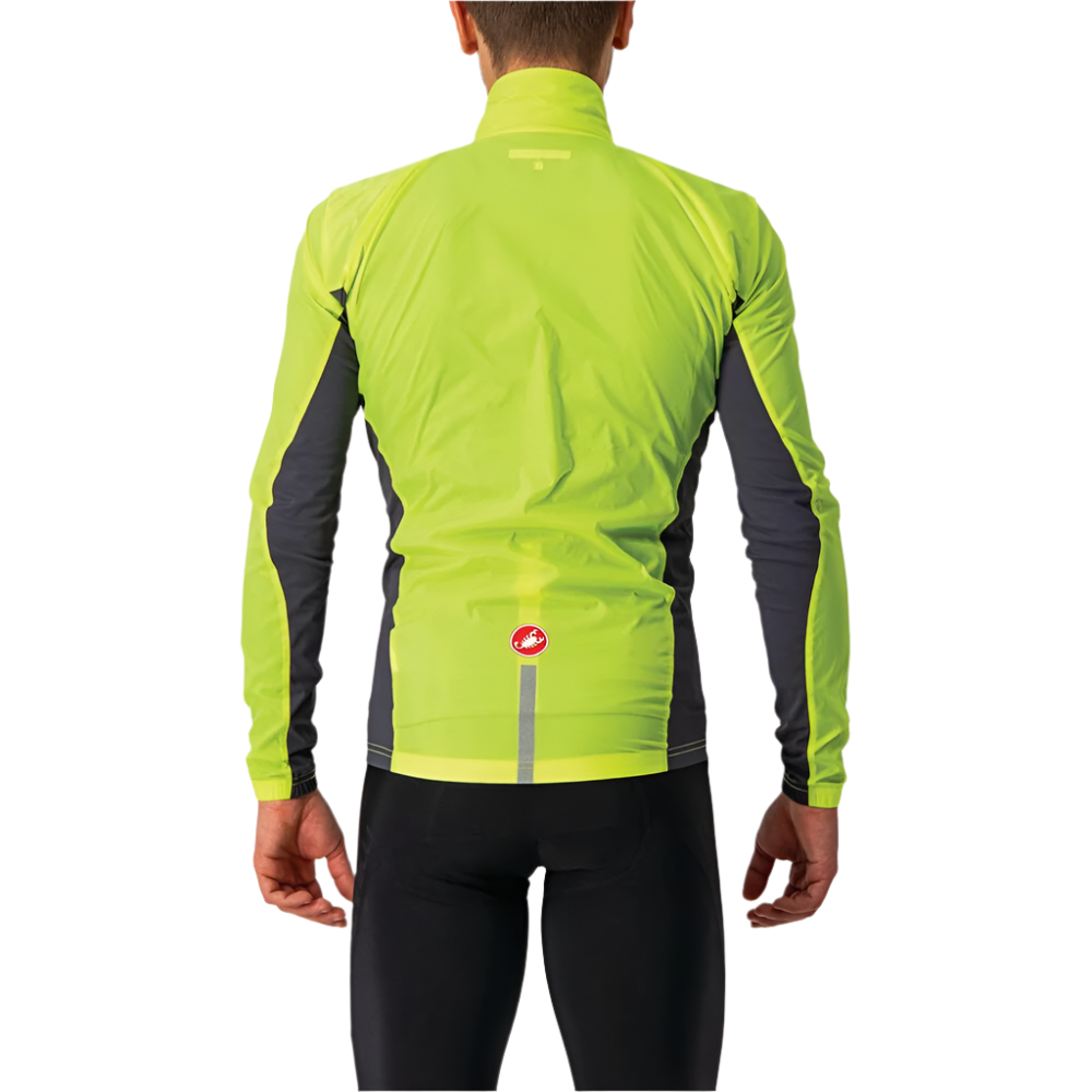 Castelli Squadra Jacket Elect Lime/Dark Gray