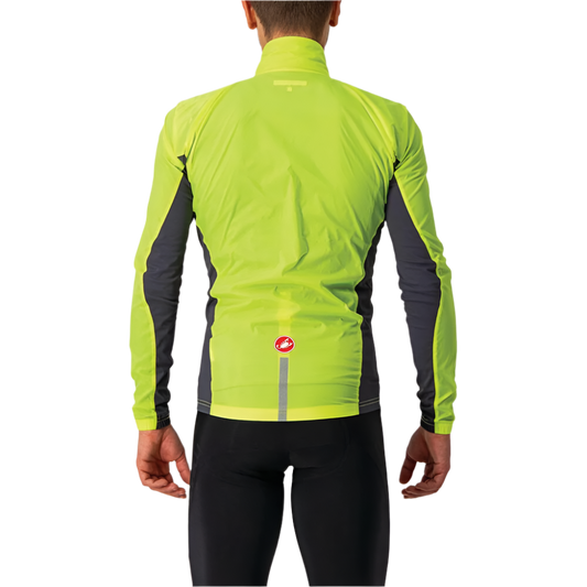 Castelli Squadra Jacket Elect Lime/Dark Gray