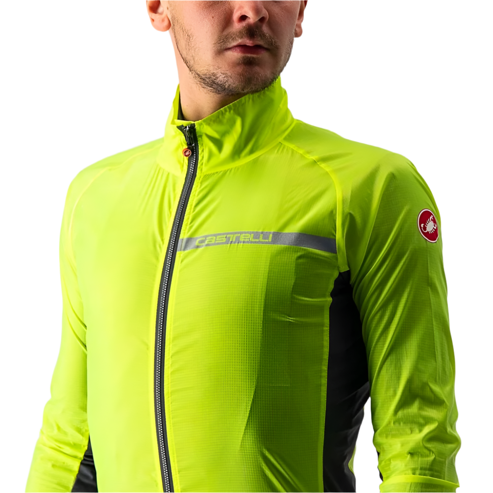 Castelli Squadra Jacket Elect Lime/Dark Gray