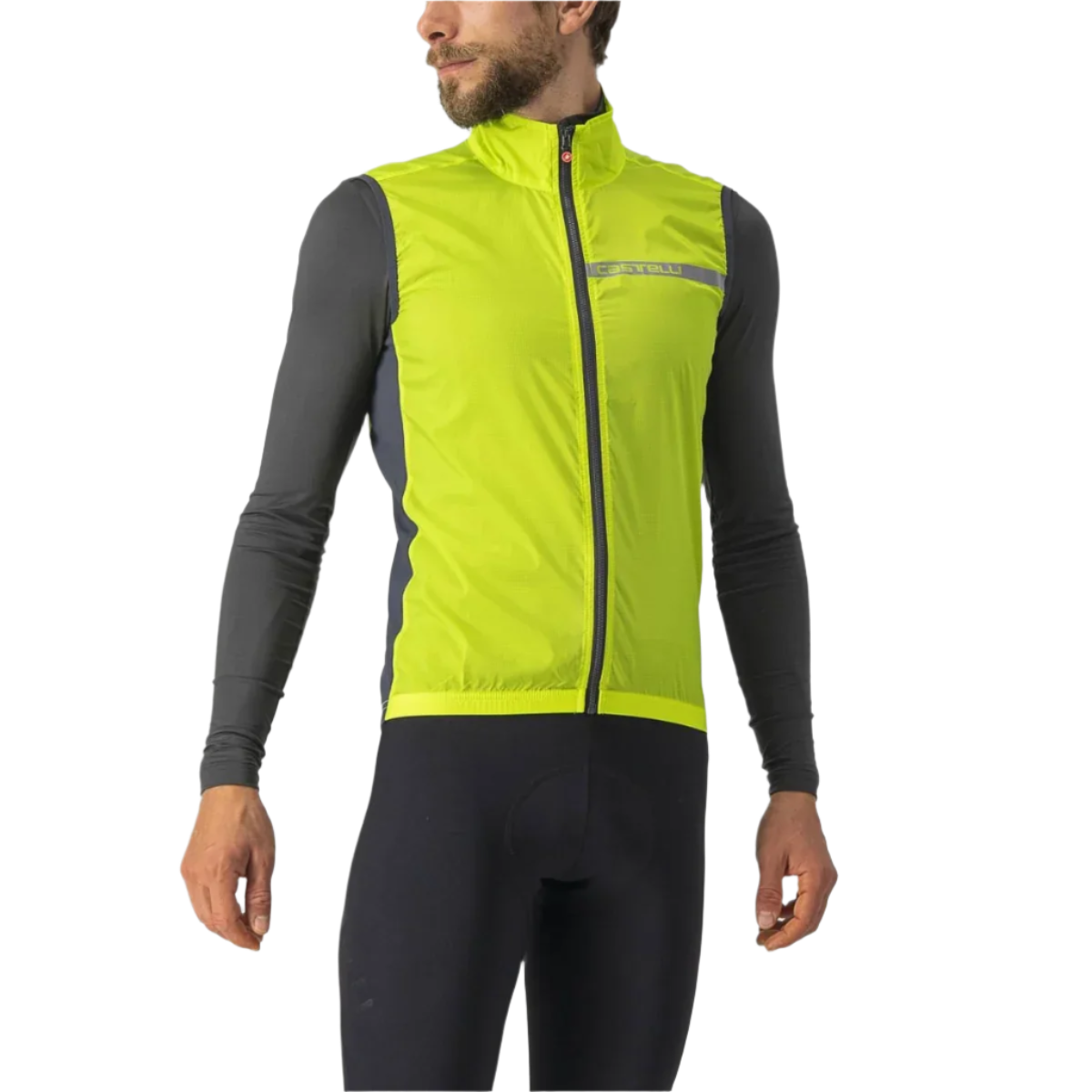 Castelli Vest Squadra Electric Lime/Dark Gray