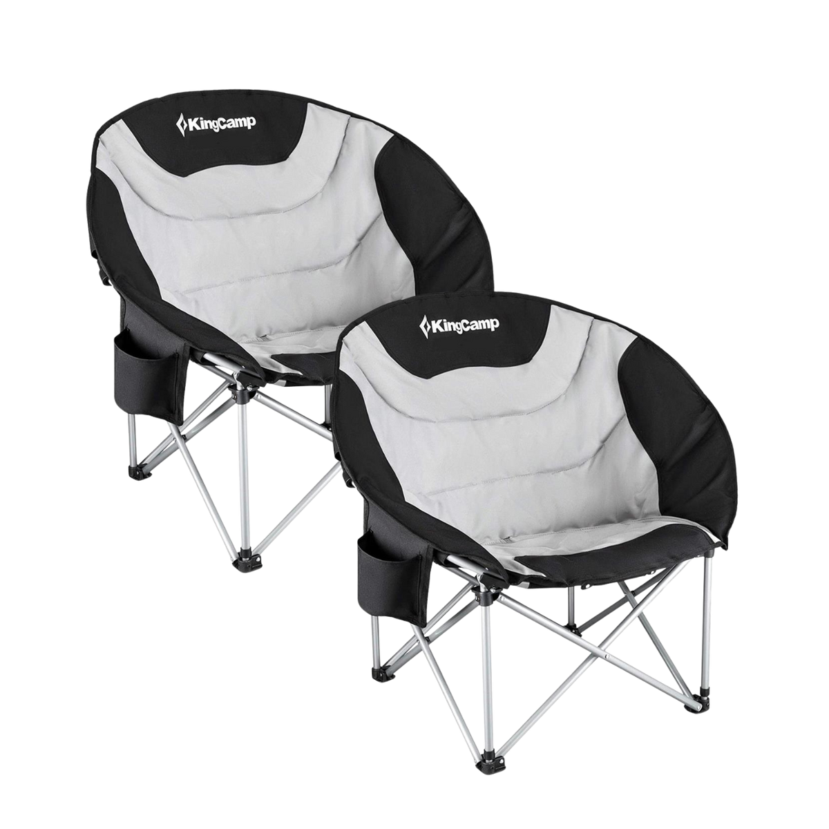 KingCamp Cherry Padded Moon Chair - Twin Pack