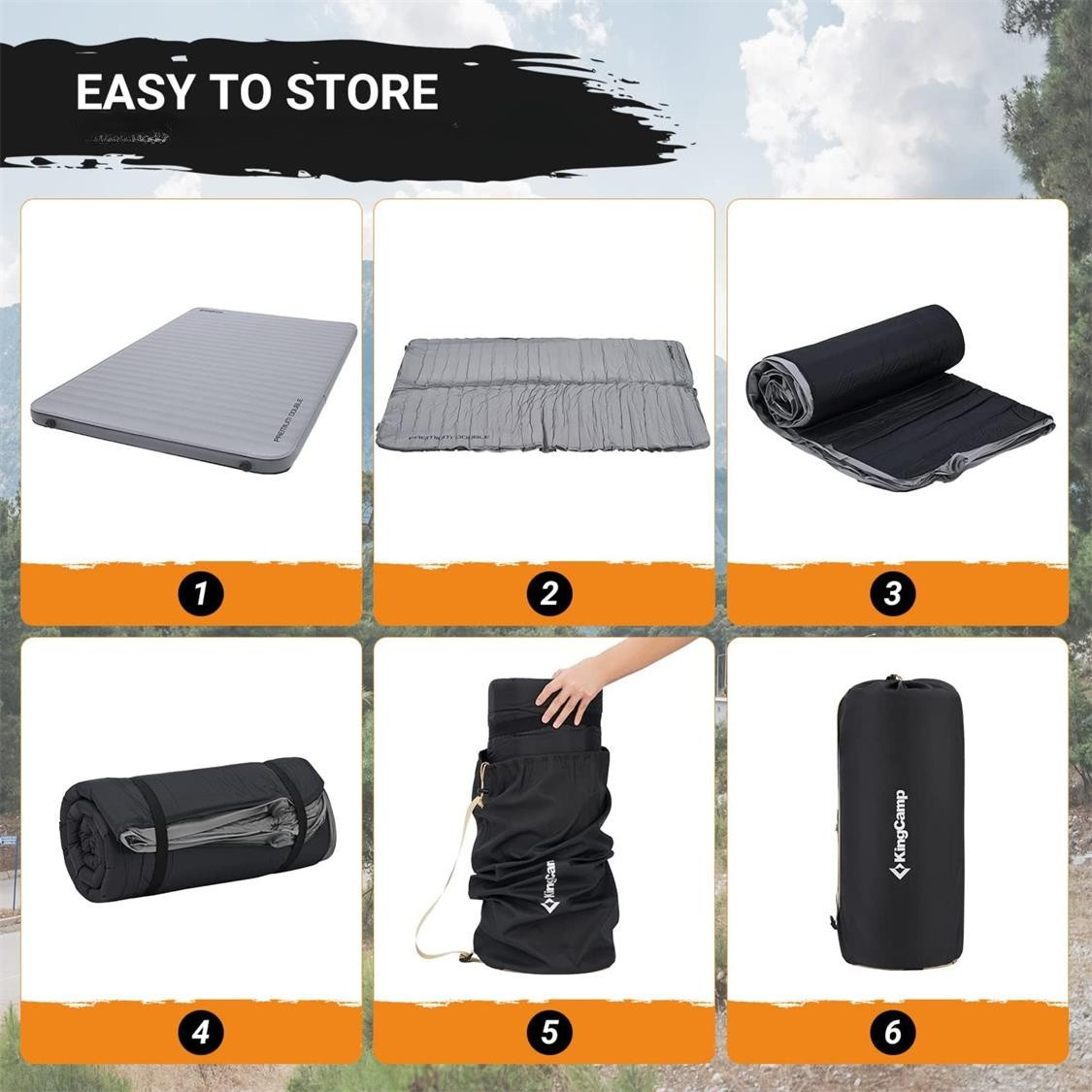 KingCamp Luxury 3D Double Self Inflating Mat