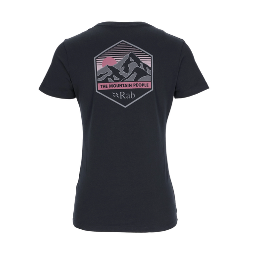 Rab Stance Mountain Peak Women's Organic Tee Beluga