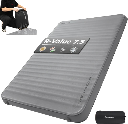 KingCamp Luxury 3D Double Self Inflating Mat