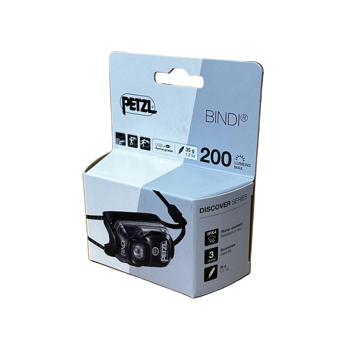Petzl BINDI Black Headlamp - 200 Lumens Twin Pack