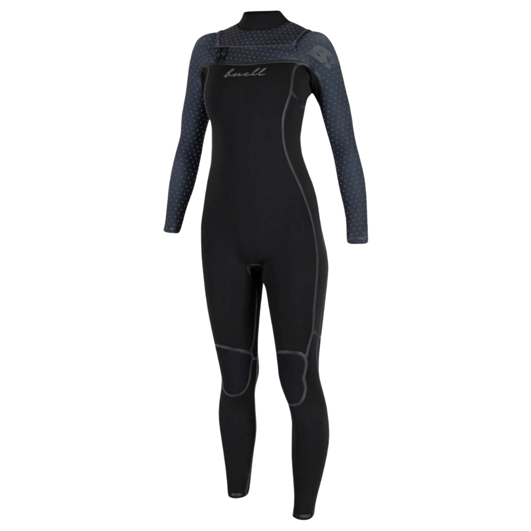 Buell RB1 Accelerator 4/3 Steamer Womens Black Grey Dots - Size 10