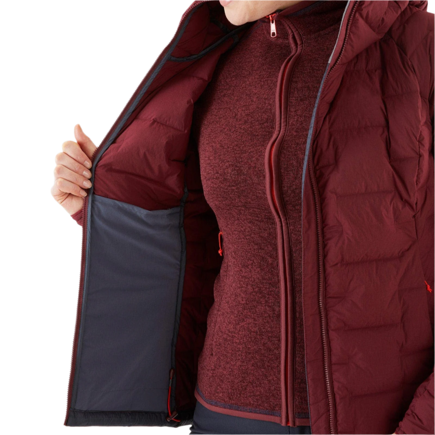 RAB Cubit Stretch Down Hoody Women's Deep Heather
