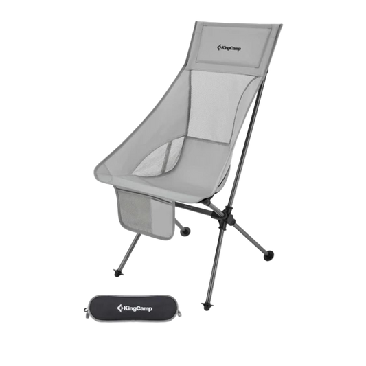 KingCamp Ultralight Highback Foldable Chair Grey