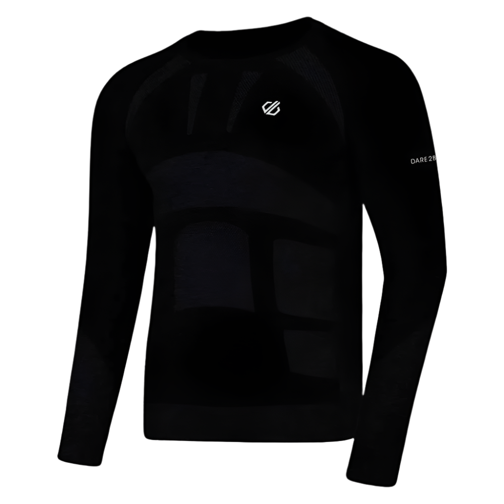 Dare2b Men's In The Zone Base Layer Long Sleeve Top Black