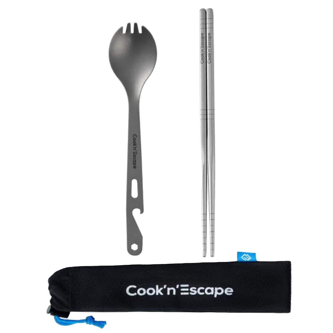 Cook'n'Escape Titanium Spork and chopsticks