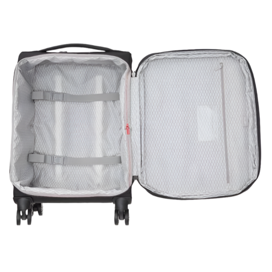 Delsey Turenne Travel Trolley Suitcase - Black 55cm