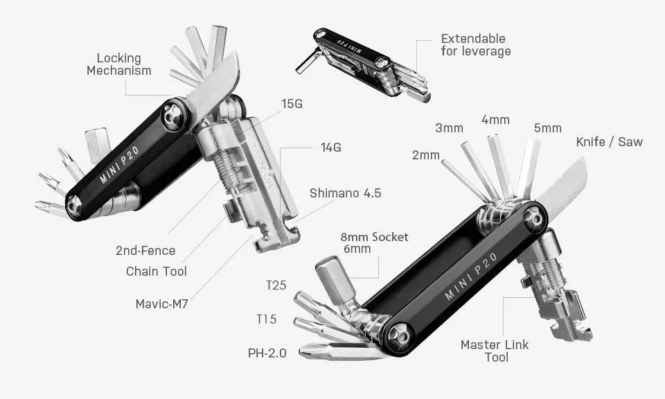 Topeak Bike Multi Tool Mini P20