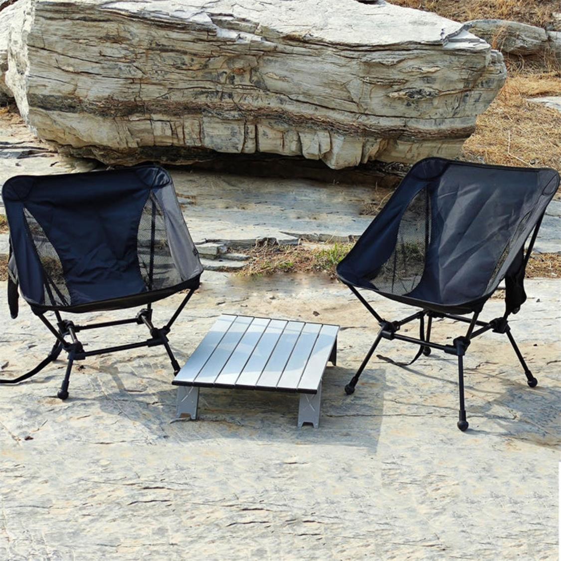 ATEPA Ultralight Square Low Chair Folding Chair (6