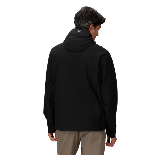 Marmot Pinnacle DriClime Men's Hoody in Black, back