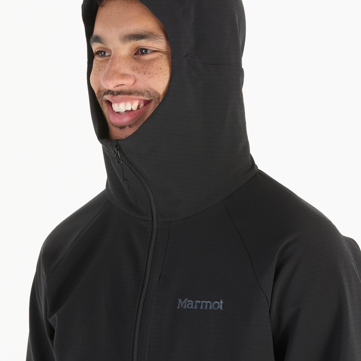 Marmot Pinnacle DriClime Hoody with hood up