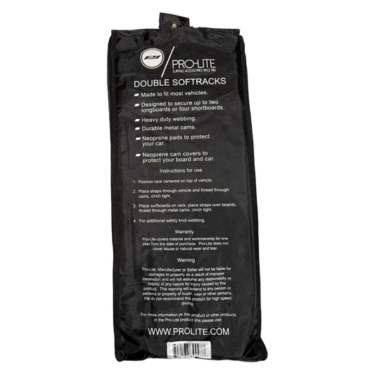 Prolite Double Soft Racks, pack back