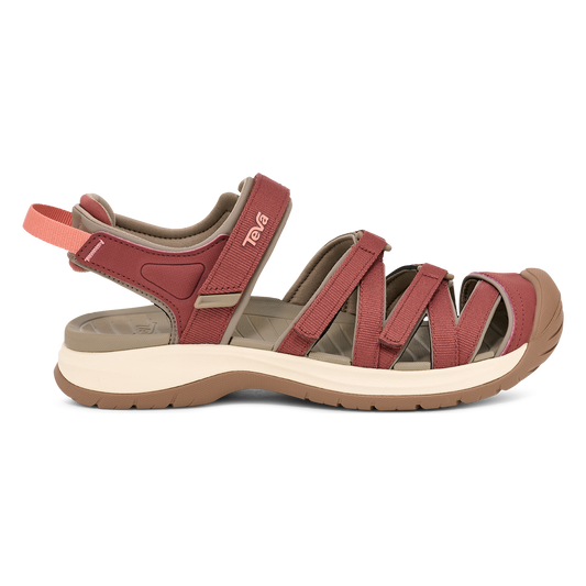 Teva Tirra Sport CT women's closed-toe sandal in Mahogany, side view