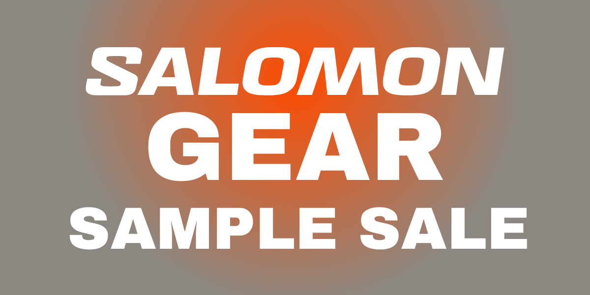 SALOMON GEAR SAMPLE SALE