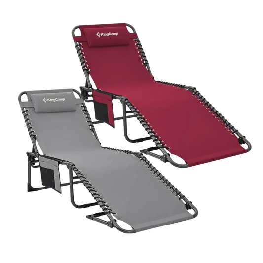 KingCamp Berlin Folding Sun Lounger - Two Colours