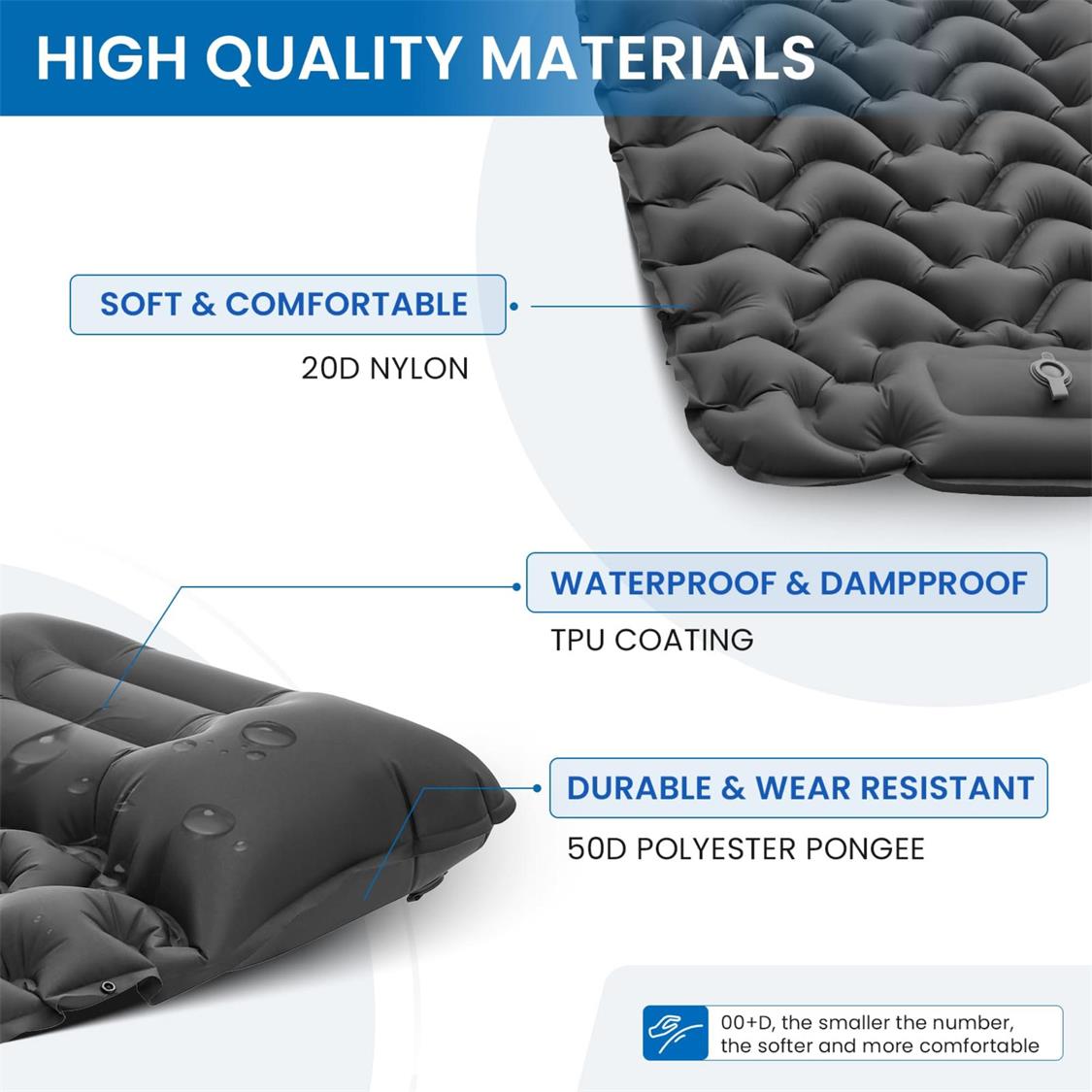KingCamp Deluxe 10 Inflatable Sleep mat (5)