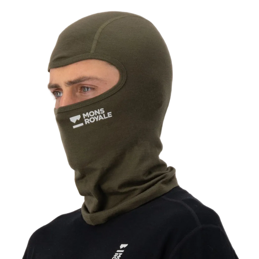 Mons Royale B3 Merino Balaclava Unisex Dark Olive