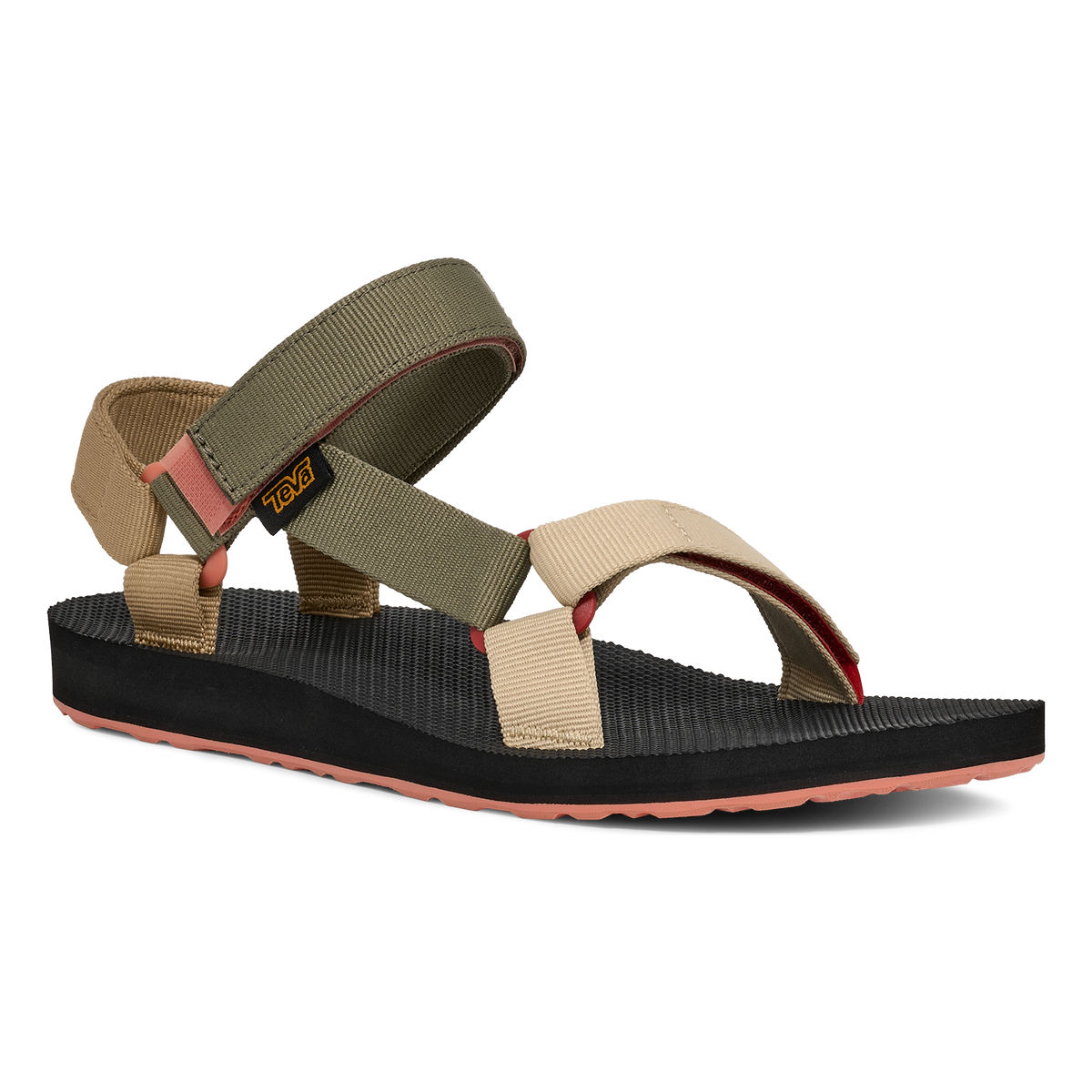 Teva Original Universal women's sandal in Burnt Olive Multi, angle view