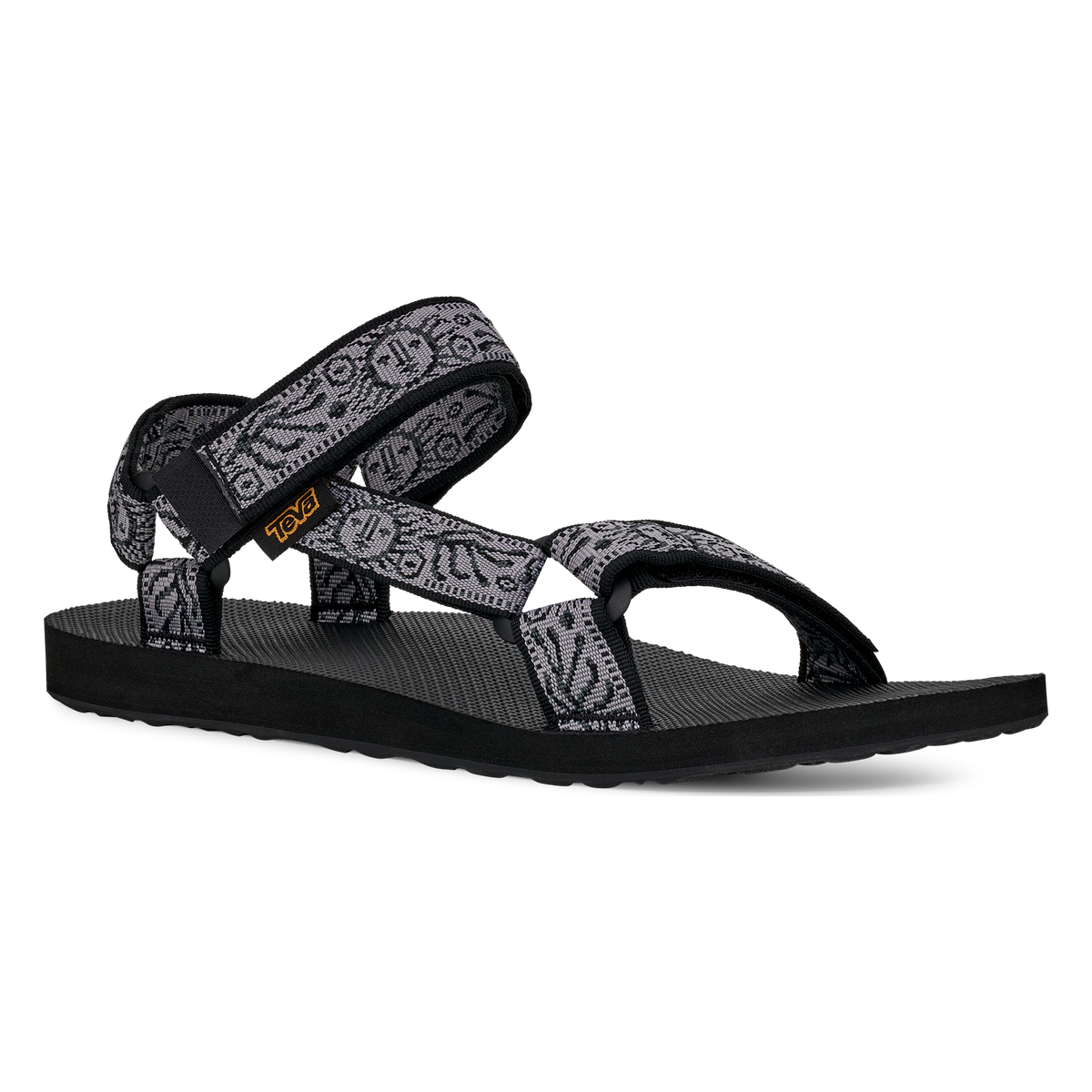 Teva Original Universal men's sandal in Windy Summer Black/Grey, angle view